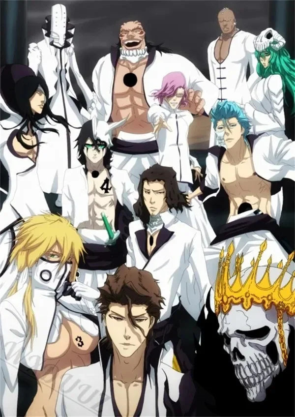 Japan Cartoon Anime Figure Bleach Comic Canvas Painting Posters and Prints Wall Art Pictures for Living Room Decoration Peaceful Pleasures Health and Wellness