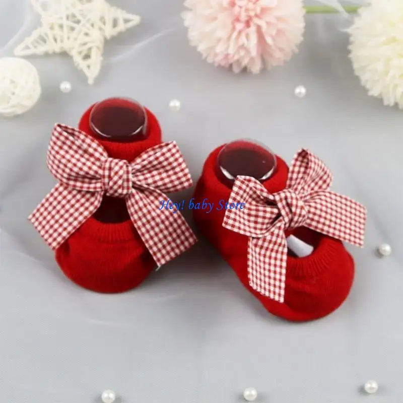 Baby Cotton Anti-Slip Floor Socks – Unisex Knit Ankle Socks