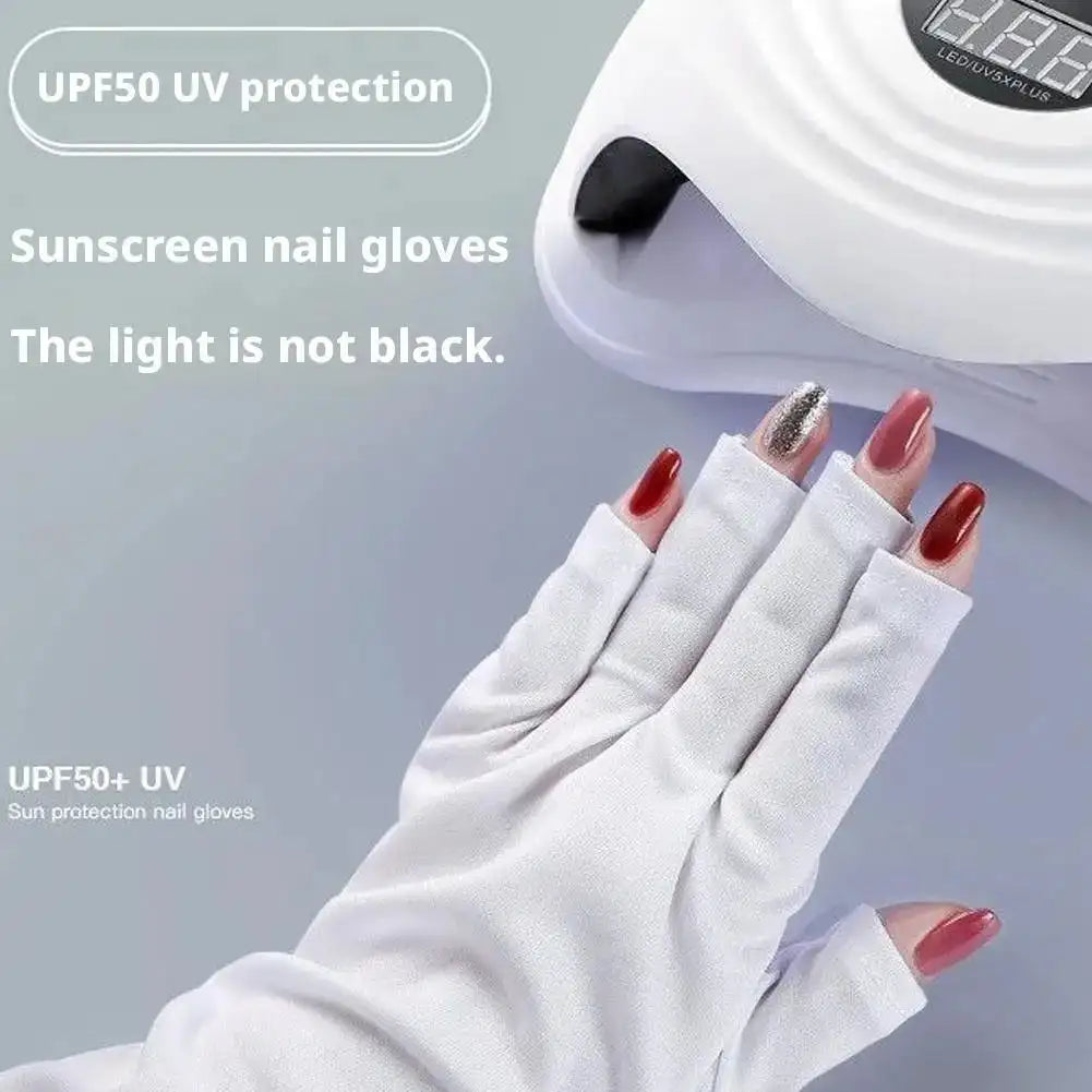 UV Protection Gloves for Gel Nail Lamp Peaceful Pleasures Health and Wellness