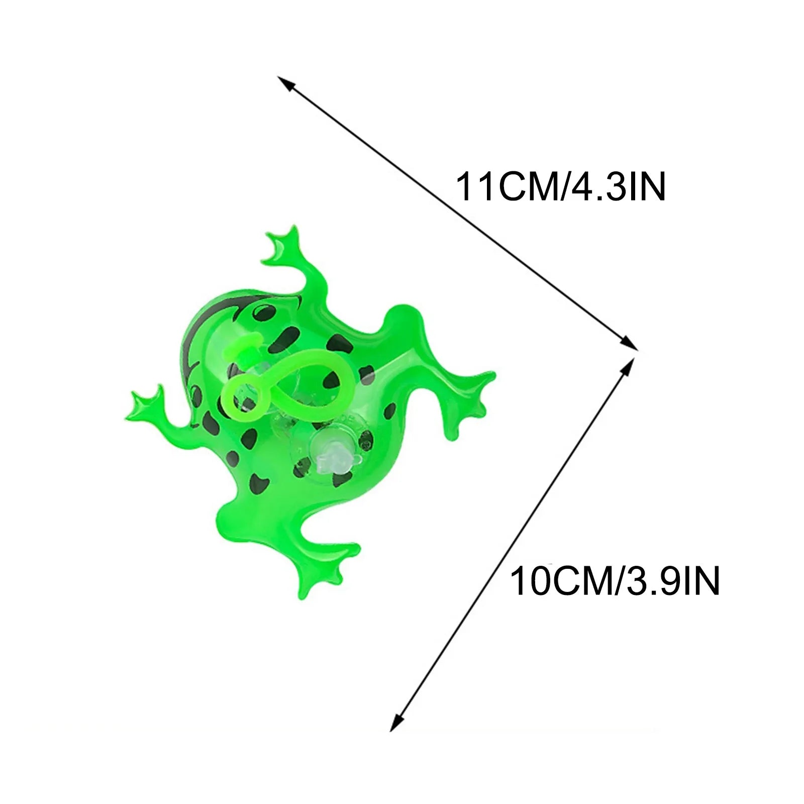 Glowing Inflatable Green Bouncing Frog Toad Ballon Jungle Animal Toy Funny Kids Party Gift Birthday Wedding Decoration Peaceful Pleasures Health and Wellness C One Size