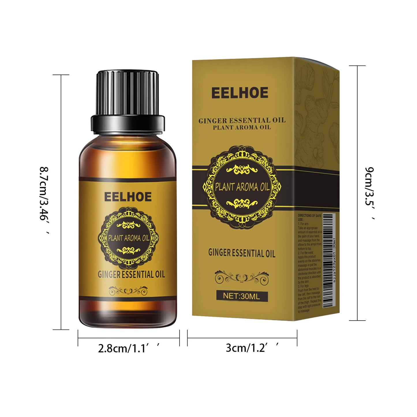 Ginger Essential Oil – Slimming Massage & Anti-Cellulite Oil Peaceful Pleasures Health and Wellness