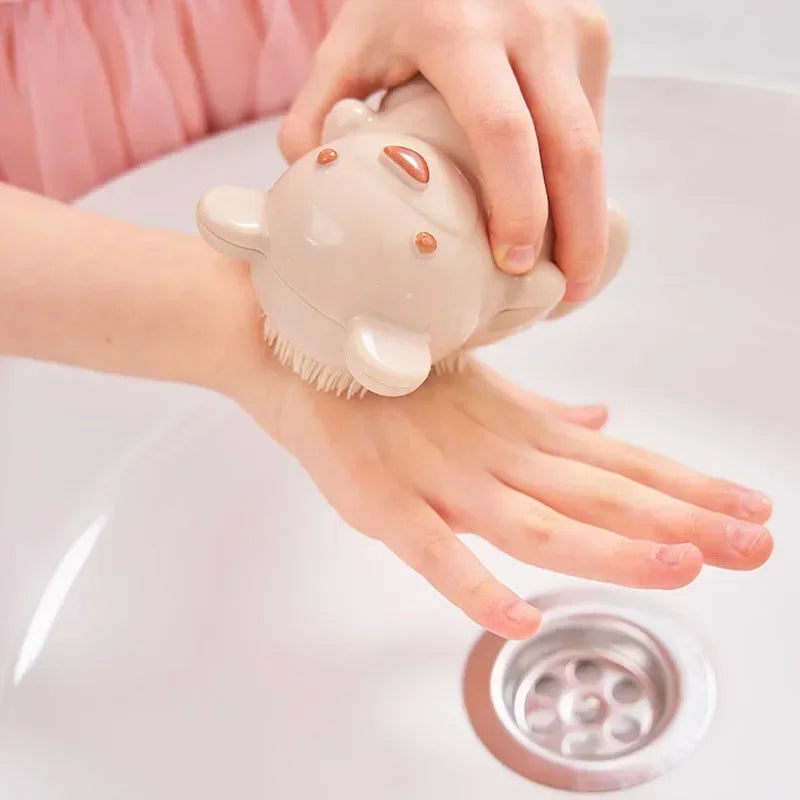 Kids Animal Nail & Hand Scrub Brush | Soft Bristle Cleaner Kids Nail Scrub Brush Peaceful Pleasures Health and Wellness