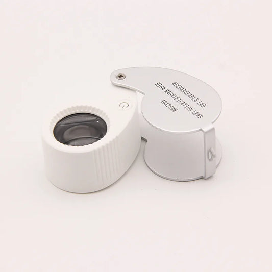 40X 60X Magnifier Usb Charging with Led Lights, Jewelry, Tianzhu Porcelain, Antique Appraisal, Portable Mini Magnifying Glass Peaceful Pleasures Health and Wellness No purple light 60x