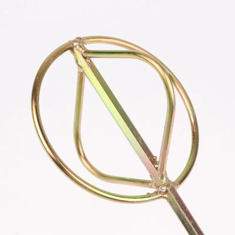 Gold 125mm Putty Powder Coating Paint Electric Mixer Rod Head Cement Mixing Rod Mixer Drill Paint Plaster Mortar Stirring Rod Peaceful Pleasures Health and Wellness