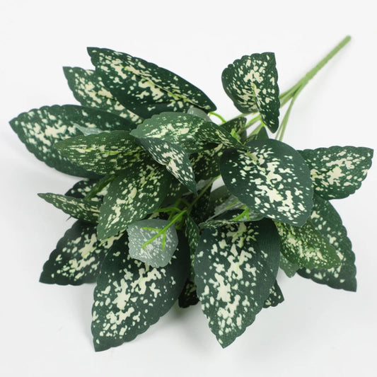 Silk Artificial Tortoiseshell Bamboo Dieffenbachia Fake Leaves Artificial Silk Leaves Peaceful Pleasures Health and Wellness