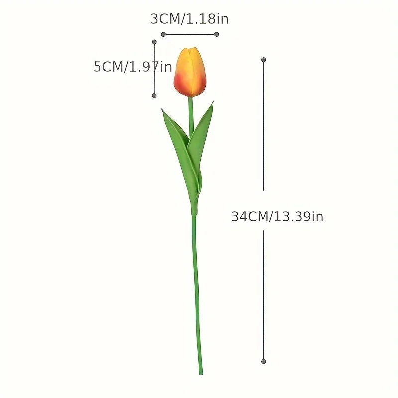 10-Pack Real Touch Artificial Tulips – Wedding & Home Décor