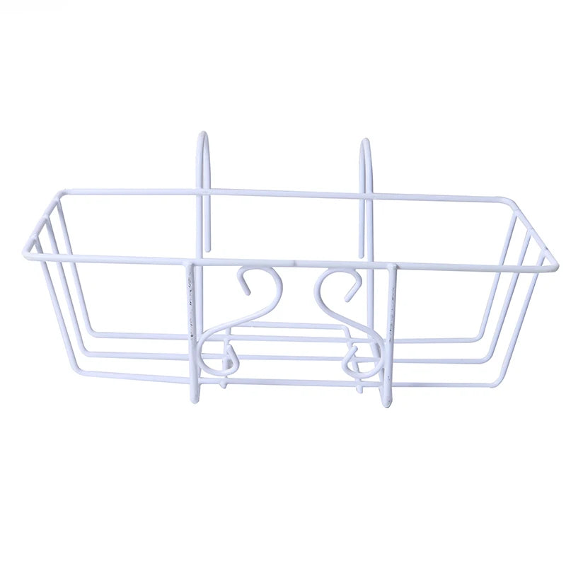 Balcony Railing Hanging Plant Shelf Bracket – Iron Pot Holder