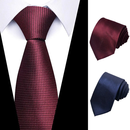 Men's Red Paisley Necktie Set – Tie, Hanky & Cufflinks Men's Necktie Set Peaceful Pleasures Health and Wellness