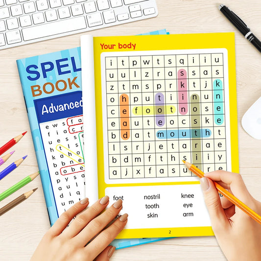 Alphabet Spelling Collection Children's Vocabulary Activity Workbook Peaceful Pleasures Health and Wellness Junior and Advanced