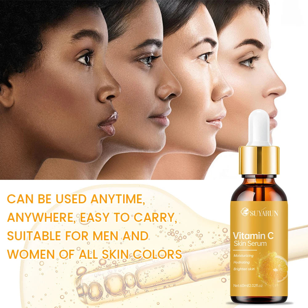 SUYARUN Vitamin C Facial Essence Hyaluronic Acid Whitening Essence Moisturizes Dry skin, firming Skin Essence Facial Skin Care Peaceful Pleasures Health and Wellness