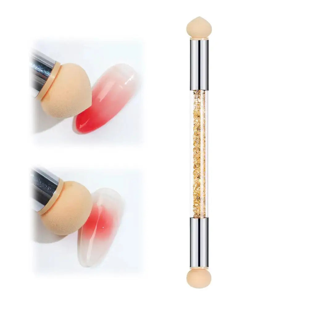 Double-Ended Gradient Sponge Pen | Rhinestone Nail Art Tool
