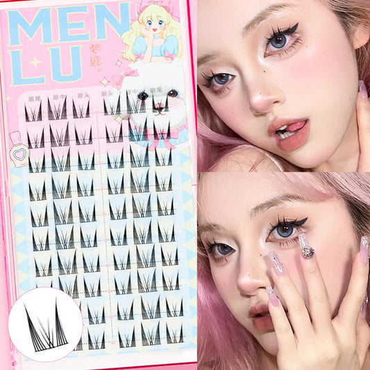 10-Row DIY Cluster Lashes | Natural Volume Eyelash Extensions Cluster False Lashes Peaceful Pleasures Health and Wellness