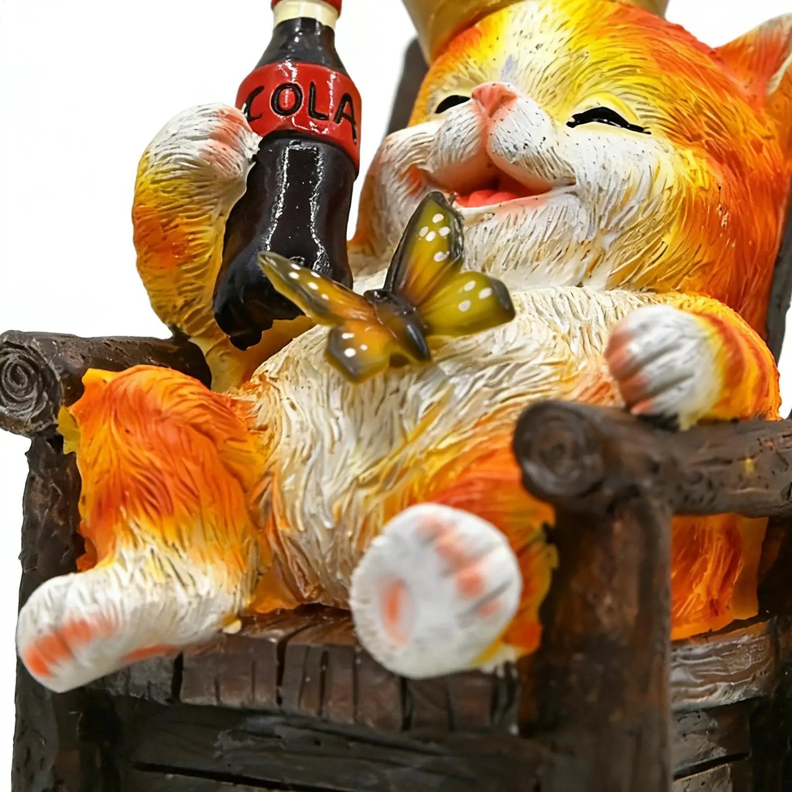 Solar Cat Garden Sculpture | Color-Changing LED Yard Statue Solar Garden Sculpture Peaceful Pleasures Health and Wellness