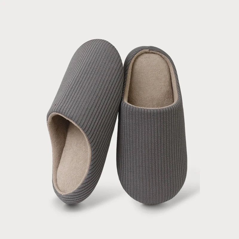 Unisex Winter Plush Fur Slippers – Non-Slip Cozy Indoor Shoes