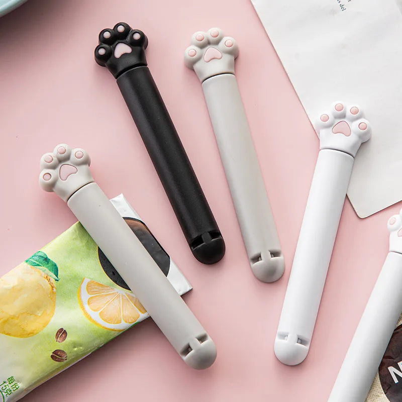 6pcs Cute Cat Claw Closure Clip Food Bag Clip Kitchen Snack Food Preservation Sealed Clip Kitchen Accessorie Tools Peaceful Pleasures Health and Wellness