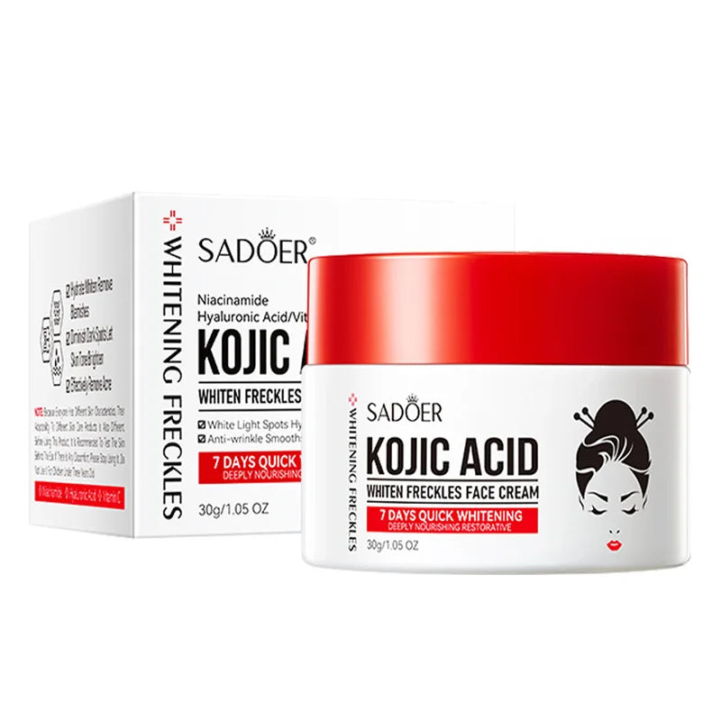 SADOER Kojic Acid Skin Care Set – Face Cream & Eye Cream