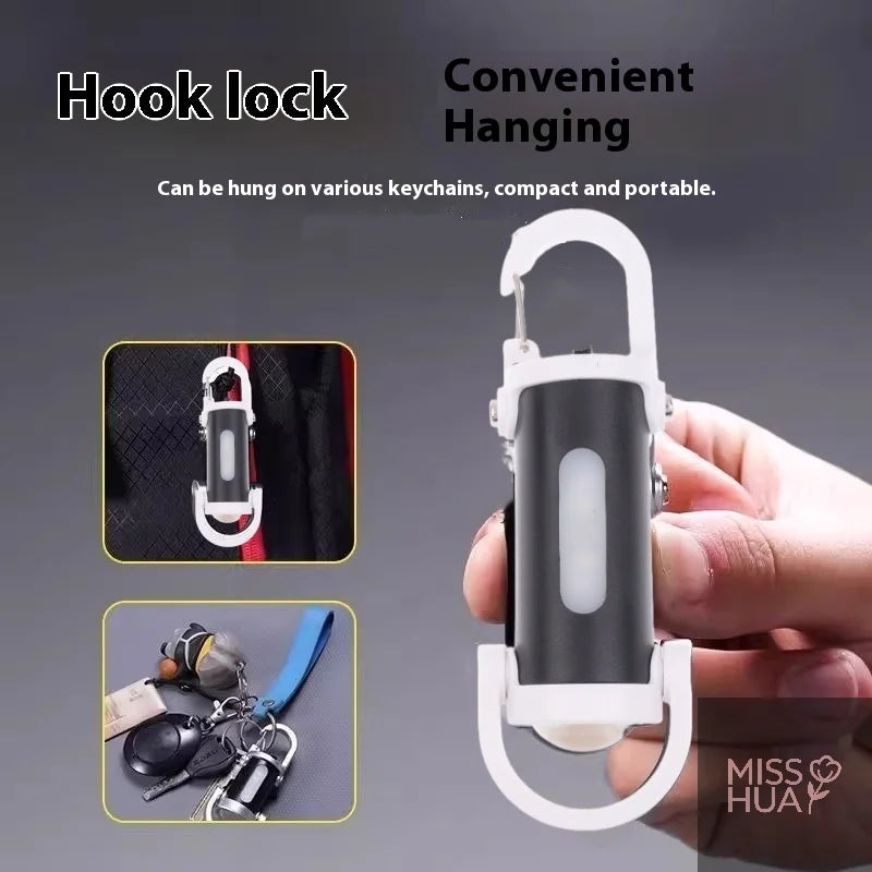 Rechargeable LED Keychain Flashlight – Waterproof Mini Light
