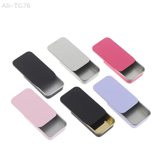 Aluminum Slide Cover Tin Box | Refillable Storage for Lip Balm & More Slide Tin Container Peaceful Pleasures Health and Wellness