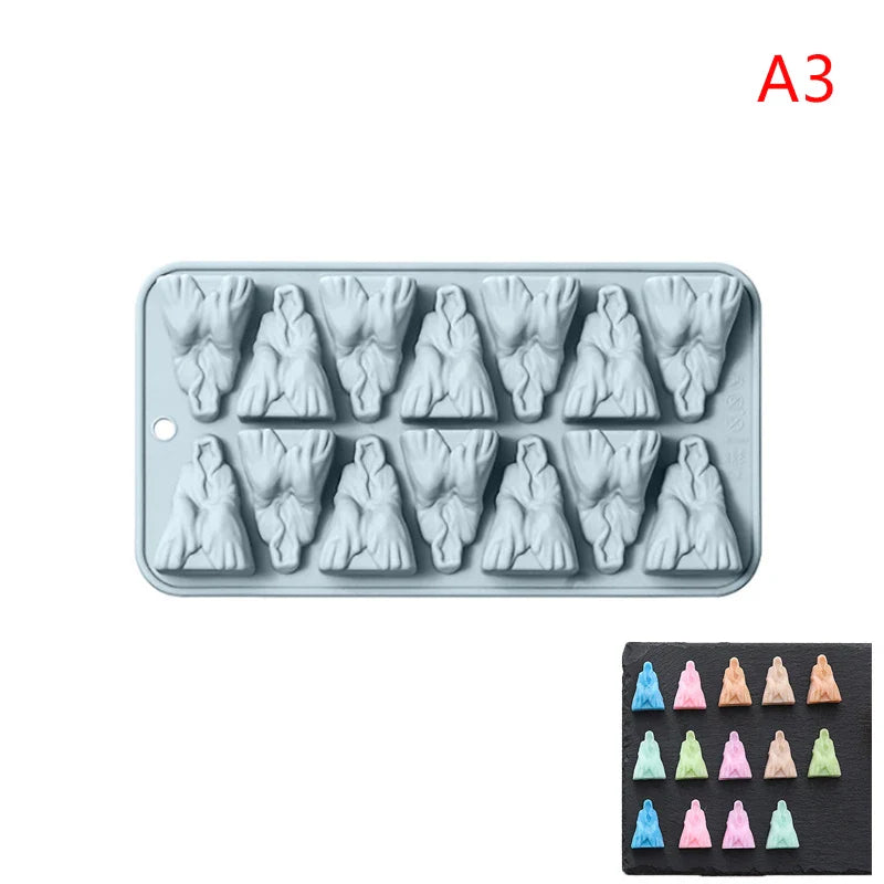 Halloween Silicone Mold – Finger, Heart & Brain for Candy & Choc