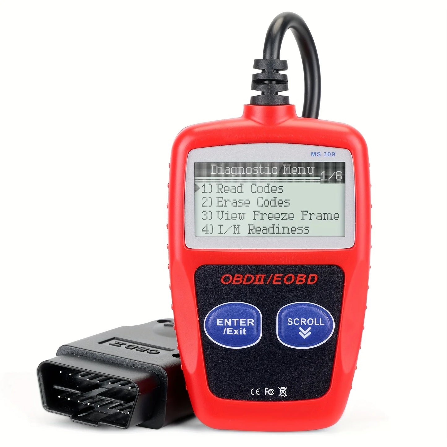 Classic Enhanced Universal Obd2 Scanner, Car Engine Fault Code Reader, Checks Engine Light and Emissions Monitor Status, Obdii Can Diagnostic Scan Tool Peaceful Pleasures Health and Wellness