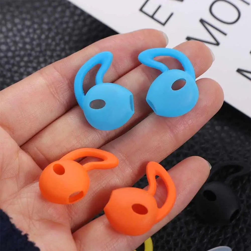 1 Pair Silicone Earphone Holder Anti Drop Prevent Falling Off Silicone Earbud Covers Anti Falling Headphone Pads Yoga Peaceful Pleasures Health and Wellness