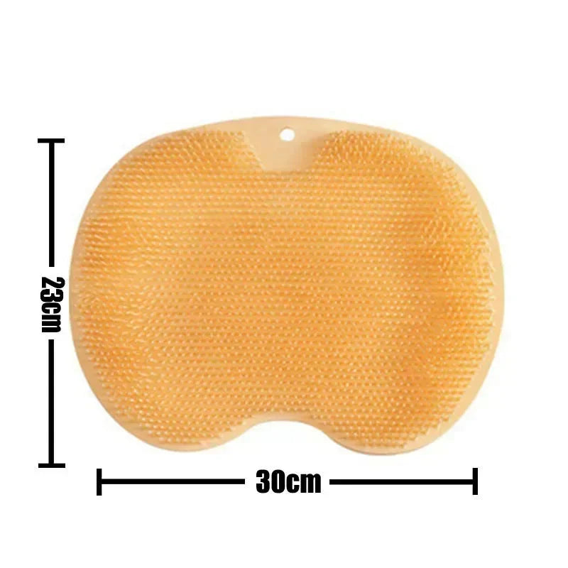 Silicone Foot Scrub Mat & Body Brush | Non-Slip Shower Pad