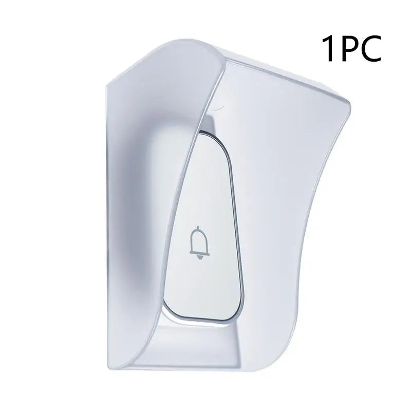 New 1/2/3PCS Waterproof Guard Cover Rainproof Case Plastic Rain Protector Outdoor Wireless Doorbell Cover Peaceful Pleasures Health and Wellness 1PC White