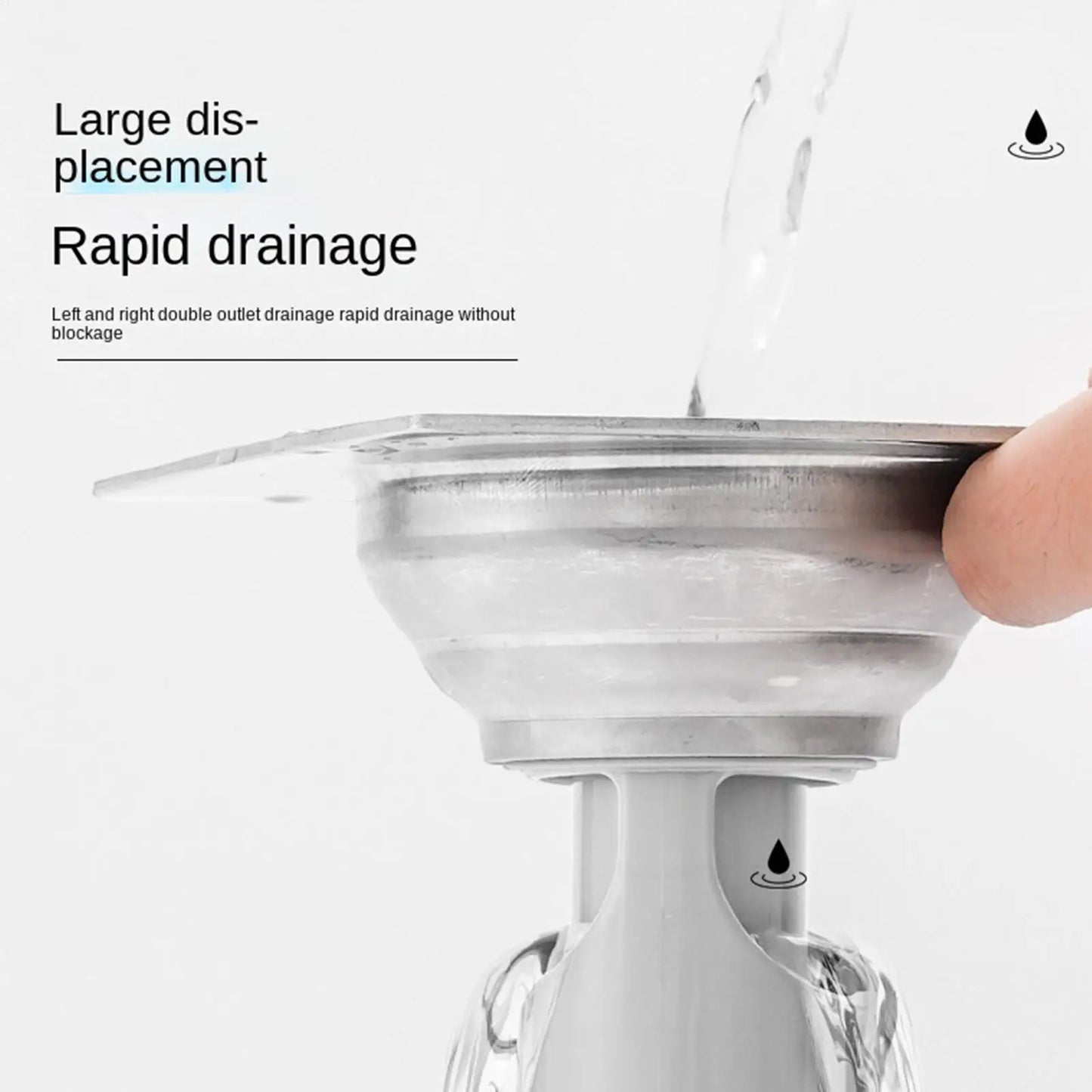 Shower Drain Plug | Mini Bottle Trap Odor-Blocking Floor Drain