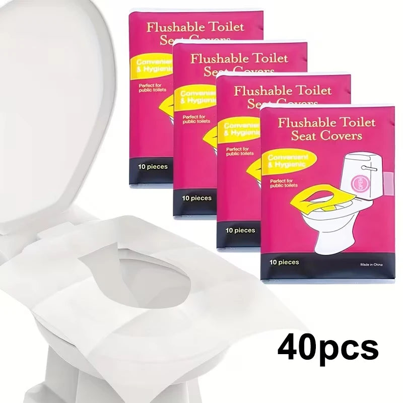 Disposable Toilet Seat Covers 10/40/70 Pack – Travel & Hotel