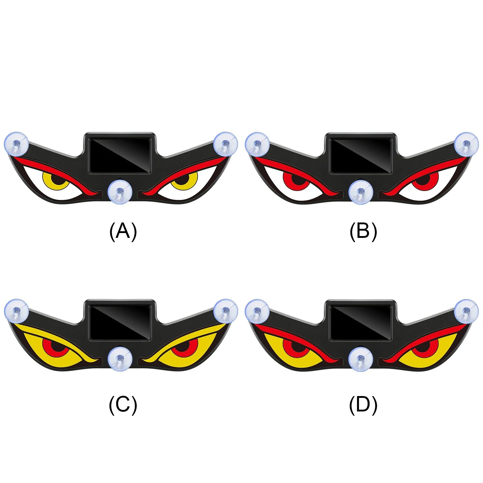 Devil Eyes Warning Lights Wireless No Drill Solar and USB Powered Demon Eye LED Car Window Light IP65 Waterproof for Car Peaceful Pleasures Health and Wellness