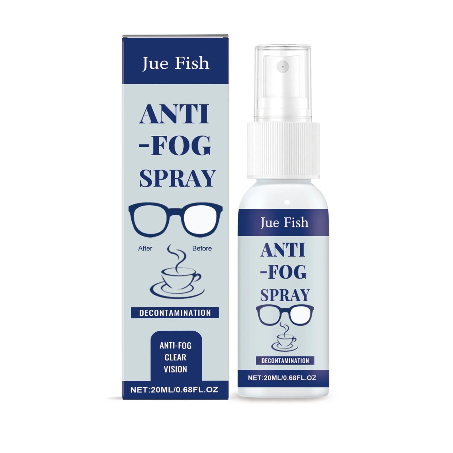Anti-Fog Eyeglass Cleaning Spray | Lens Cleaner & Defogger 20ml