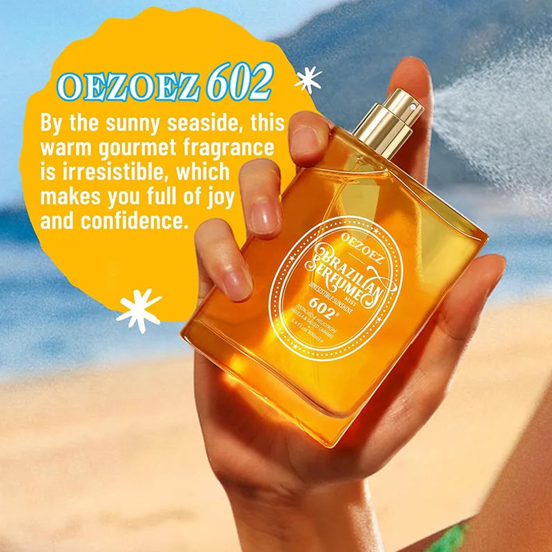Women Perfume 100ml Caramel Vanilla Flavor Fresh Natural Charming Irresistible Sun Gourmet Longlasting Fragrance Brand Bodyspray Peaceful Pleasures Health and Wellness