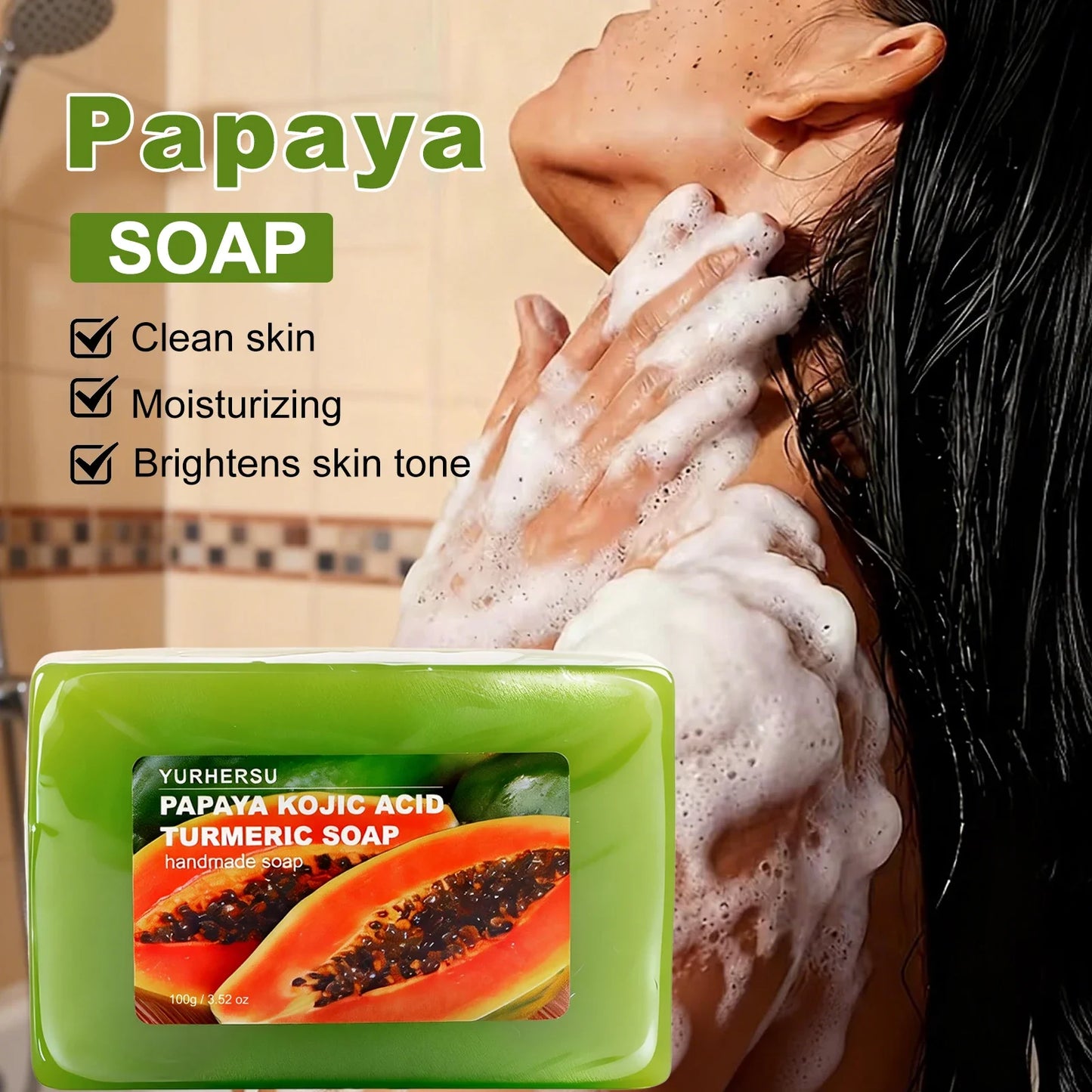 Papaya Essential Oil Handmade Soap – Brightening & Hydrating
