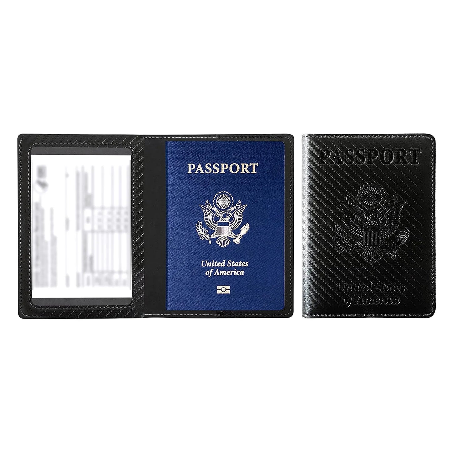 Leather Passport Holder Wallet – Unisex Travel Card Cover