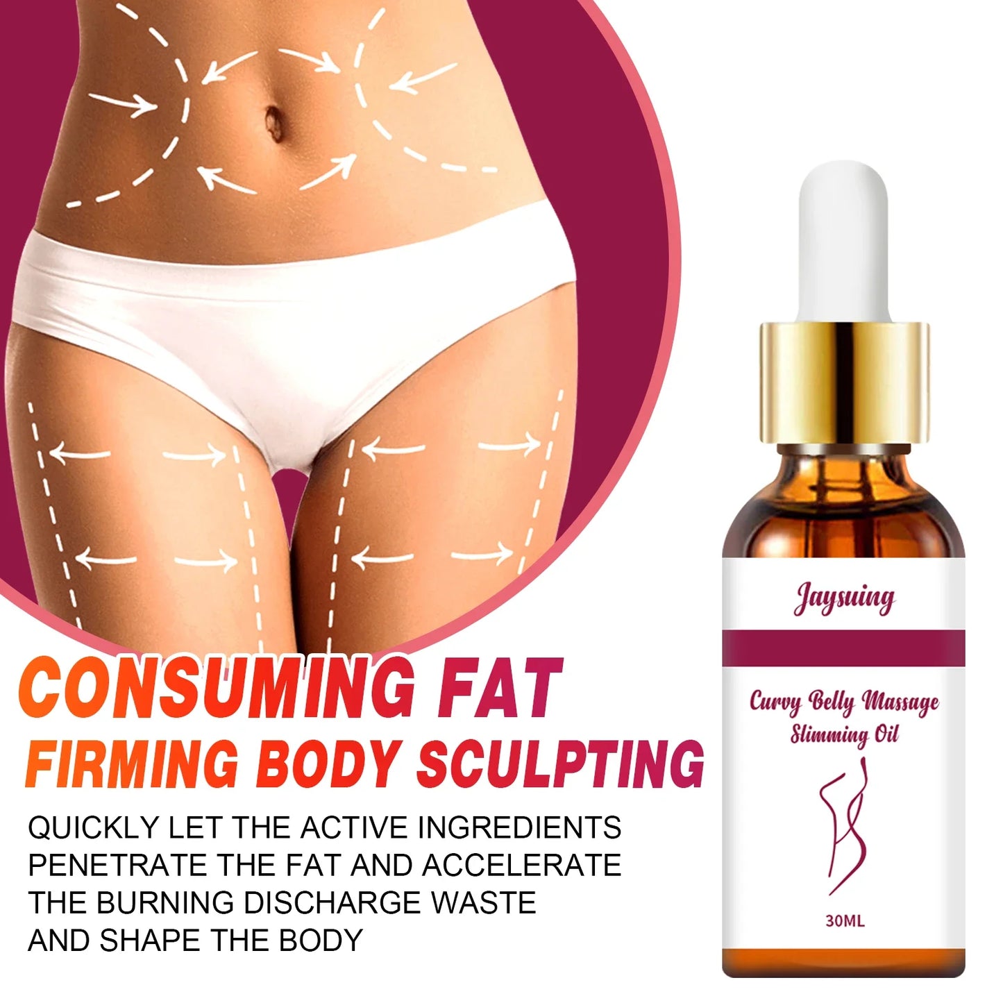 Slimming Body Oil – Anti-Cellulite Firming Massage Oil 30ml