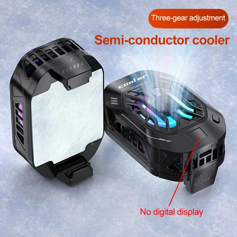 Smartphone cooler for phone cooling fan for mobile phone cooler phone gaming cell cooling plate phone cooler for games Portable Peaceful Pleasures Health and Wellness Black standard