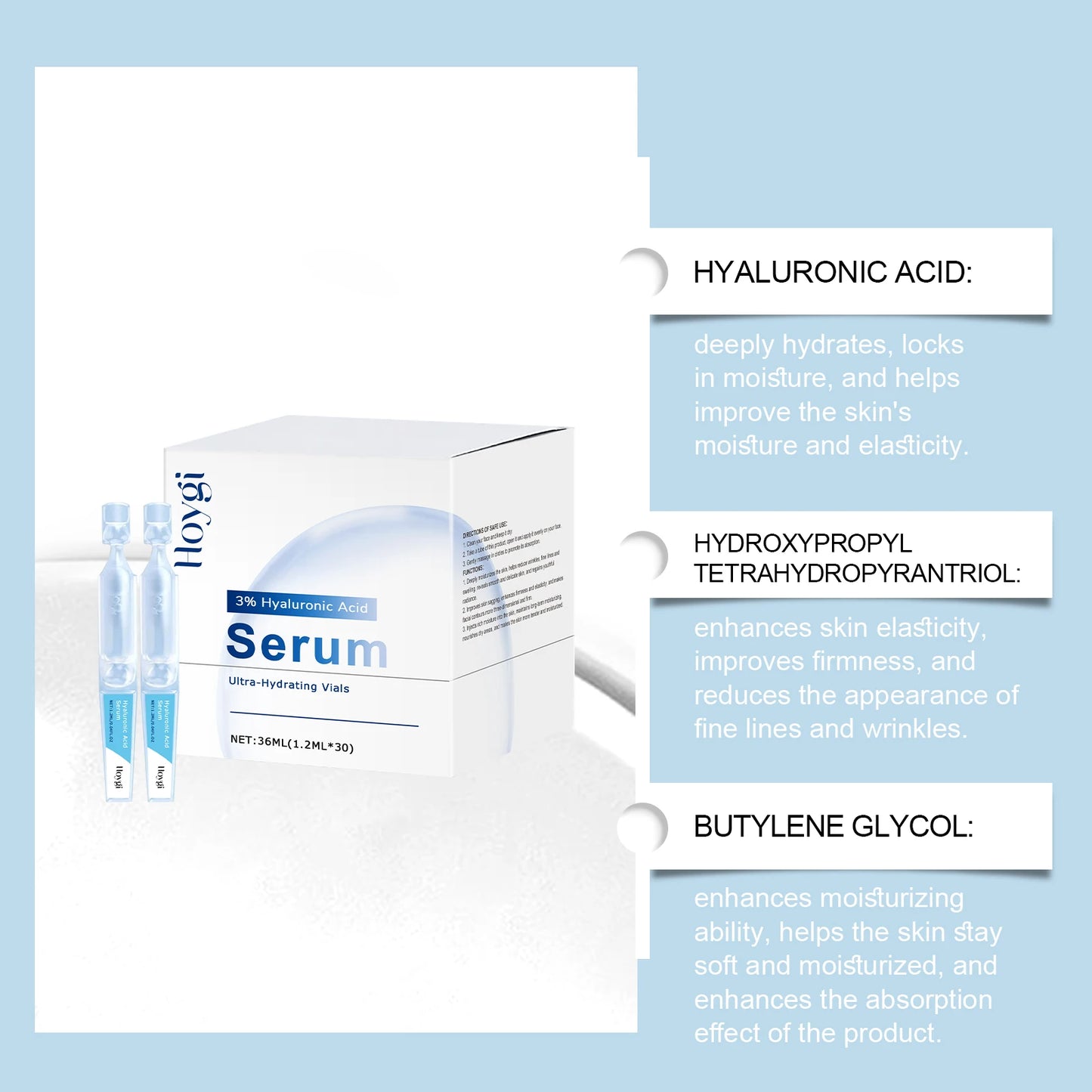 Hyaluronic Acid Serum – Moisturizing & Brightening Ampule 36ml