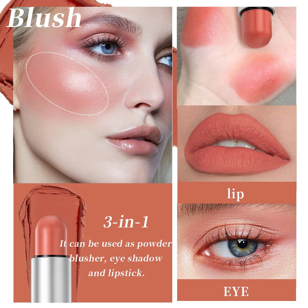 Face Contouring Bronzer Stick Multifunctional Highlighter Brightening Silkworm Blusher Rouge Cream Modify Concealer Pen Makeup Peaceful Pleasures Health and Wellness