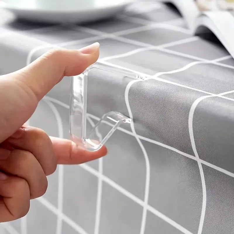 Upgraded Tablecloth Clip Thickened Widened Transparent Anti Slip