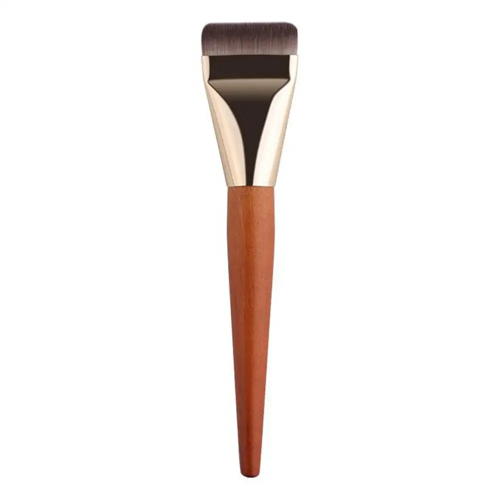 Flat Foundation Brush for Liquid makeup, Ultra Thin Face Makeup Flat Brush, Angled Makeup Brush for Blending Cream, Base Brush Peaceful Pleasures Health and Wellness A