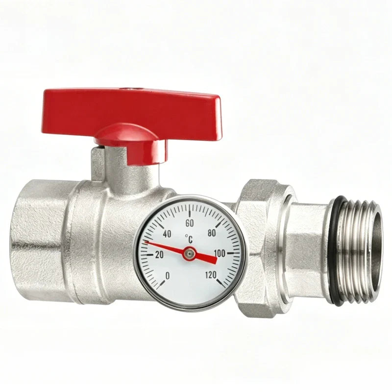 Copper Ball Valve Floor Drain Separator with Pressure Gauge
