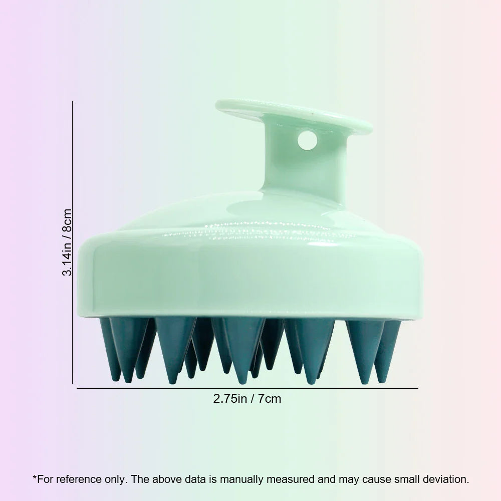 Soft Silicone Scalp Massager Shampoo Brush – Men & Women
