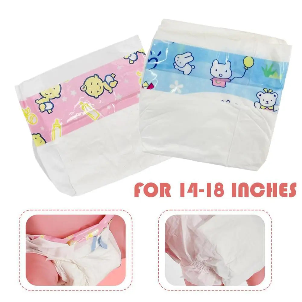 Baby Doll Diapers for 14–18 Inch Dolls | Soft Cloth Accessories