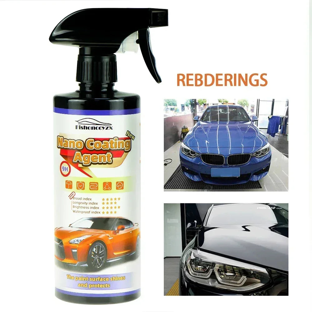 9H Car Liquid Ceramic Coat Super Hydrophobic Glass Coating Set Polysiloxane and Nano materials Ceramics For Cars Peaceful Pleasures Health and Wellness