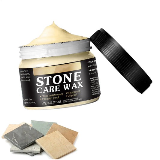 Stone Polishing Wax for Granite, Marble & Tile | 100g Stone Polishing Wax Peaceful Pleasures Health and Wellness