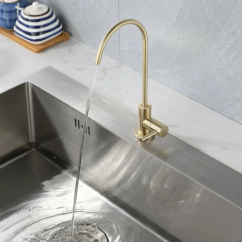 Stainless Steel Drinking Water Purifier Faucet | 1/4" Kitchen Tap