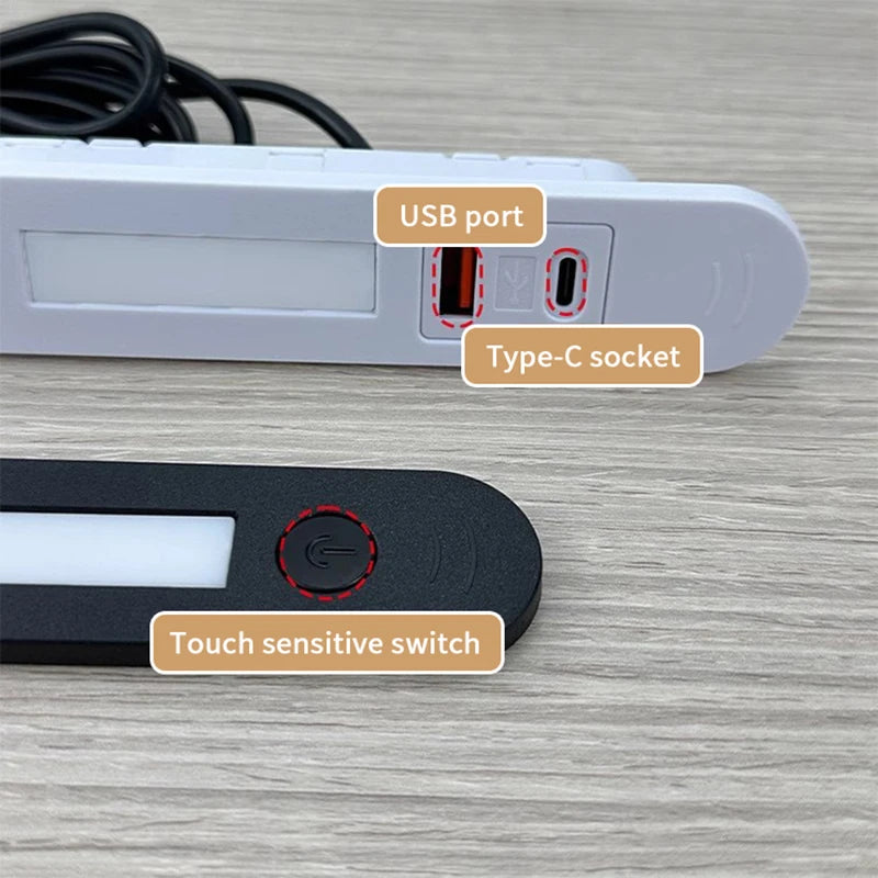 USB And Type-C Charging Socket With Led Light Multi-function Embedded Night Light Socket Hidden For Bedside Table Sofa Furniture Peaceful Pleasures Health and Wellness