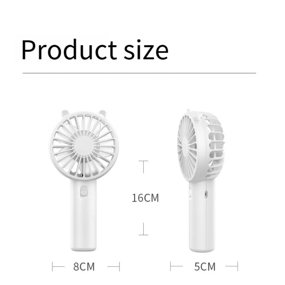 Portable Handheld Fan Small Cooling Fan USB Rechargeable Eyelash Eyelash Mute Cooler Handheld Fan Mini USB Rechargeable Desk Peaceful Pleasures Health and Wellness