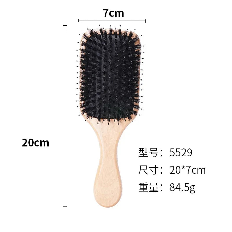 Air Cushion Massage Comb & Anti-Static Detangling Hairbrush Set