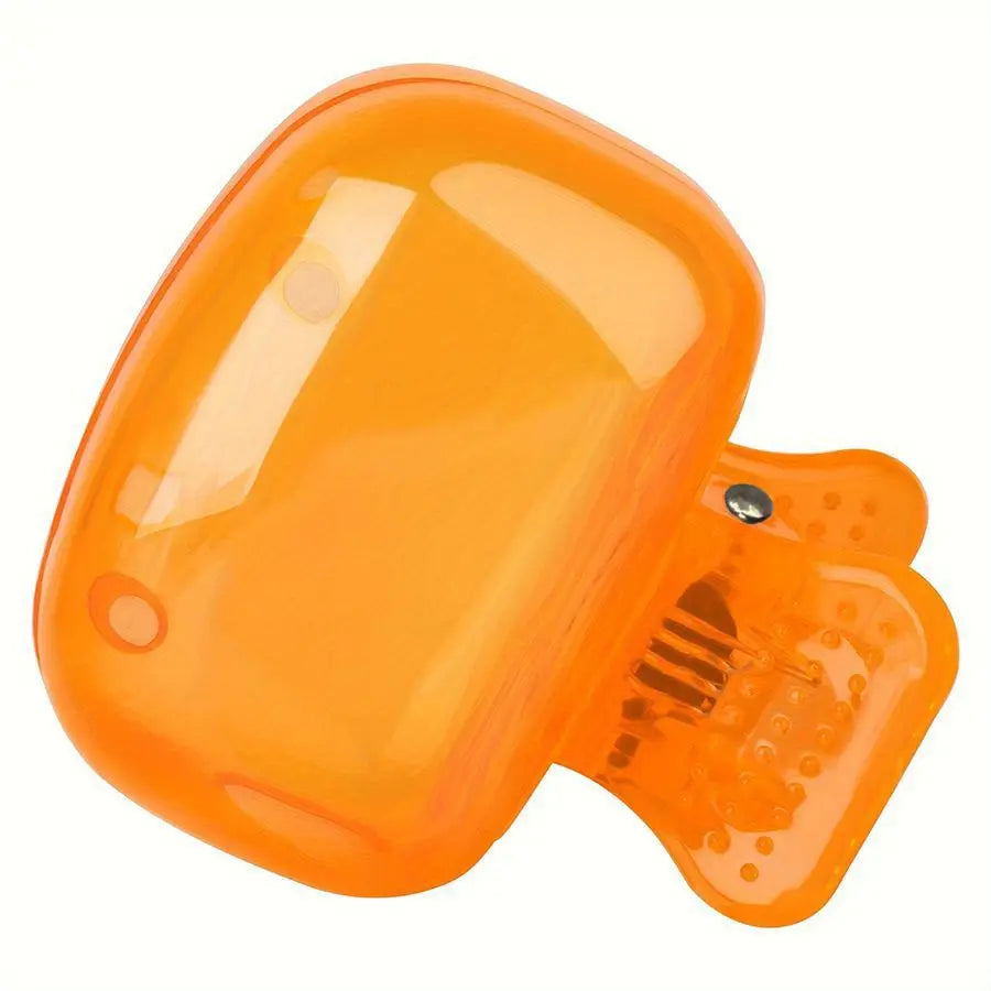 1PCS toothbrush storage clip travel essential toothbrush protective cover portable toothbrush case Peaceful Pleasures Health and Wellness C785-Orange 1pcs